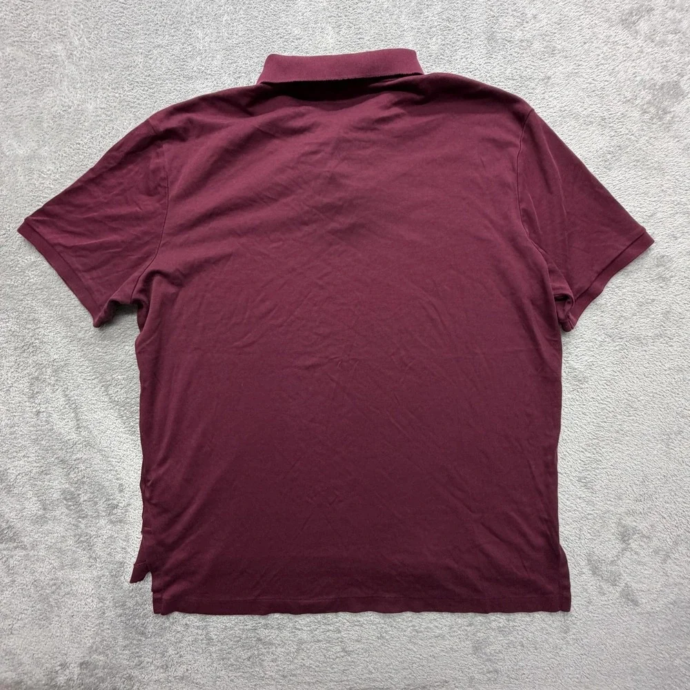 Polo Ralph Lauren Shirt Mens XL Red Pima Soft Touch Polo Classic‎ Logo Cotton